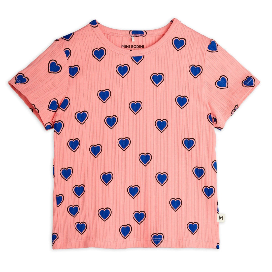 Outlined Hearts Tee by Mini Rodini - Petite Belle