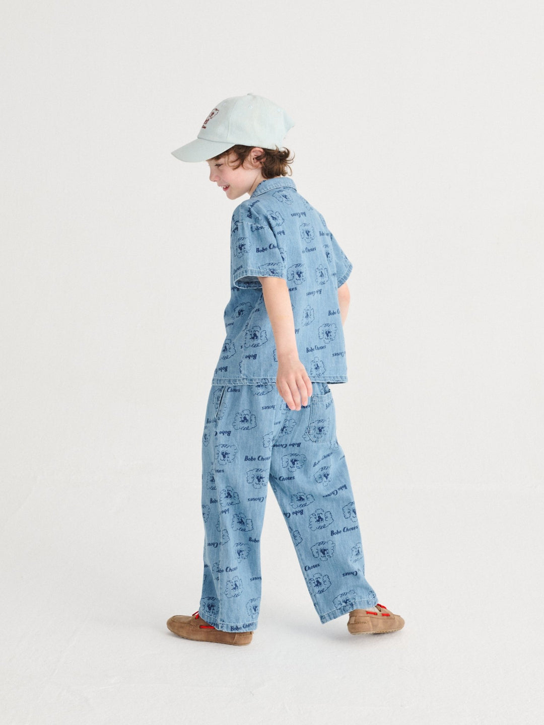 Pickles The Dog All Over Light Denim Pants by Bobo Choses - Petite Belle