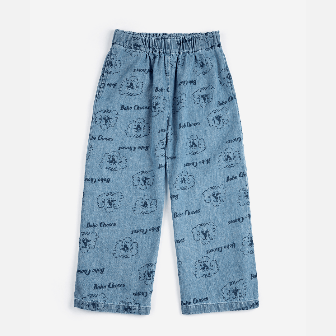 Pickles The Dog All Over Light Denim Pants by Bobo Choses - Petite Belle