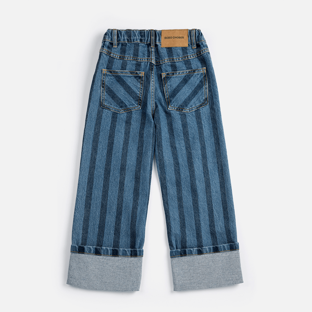Pickles The Dog Striped Denim Pants by Bobo Choses - Petite Belle