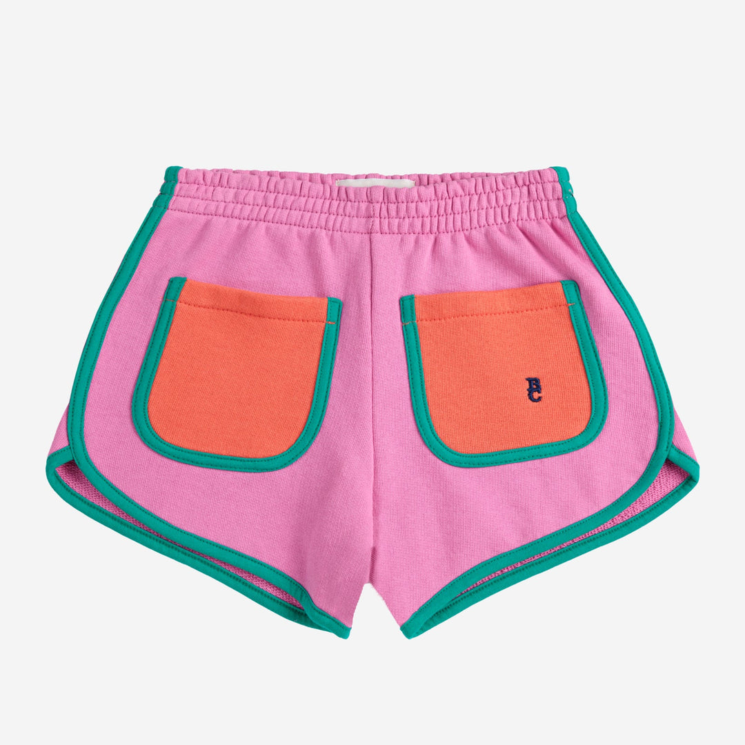 Pink Colour Block Shorts by Bobo Choses - Petite Belle