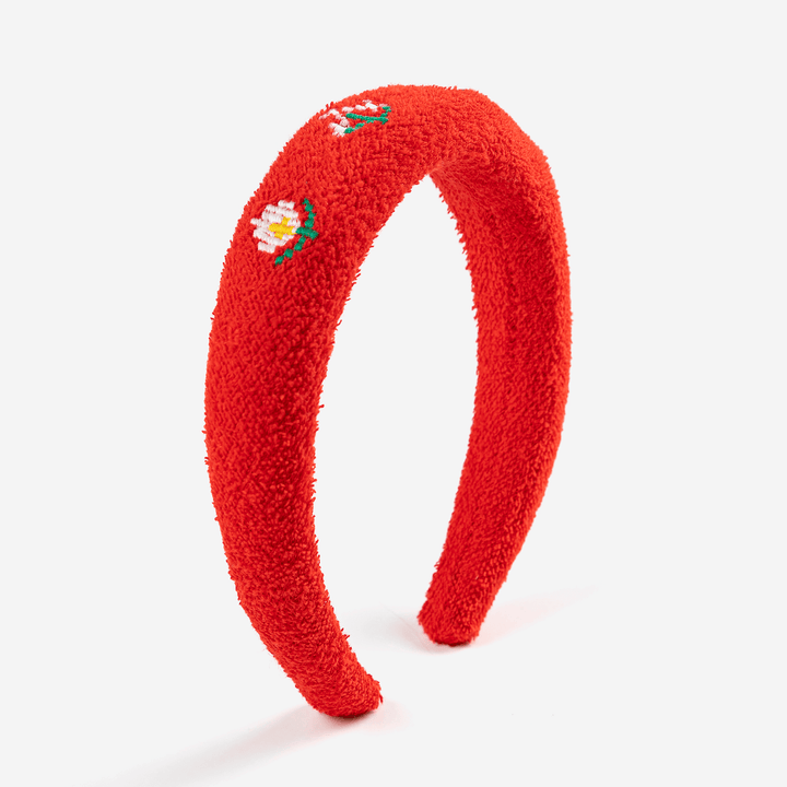 Pixel Daisies Terry Cloth Headband by Bobo Choses - Petite Belle
