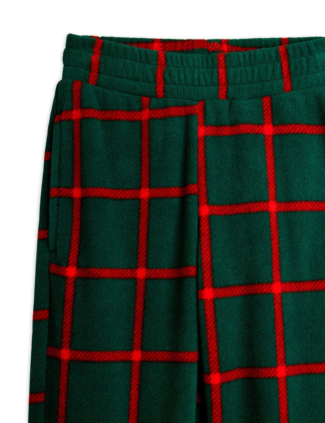 Plaid Fleece Trousers by Mini Rodini - Petite Belle