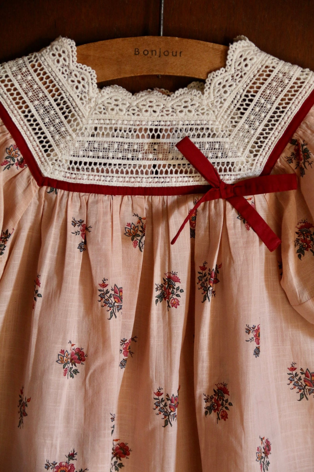 Princess Dress in Pink Garden Flowers Print by Bonjour - Petite Belle