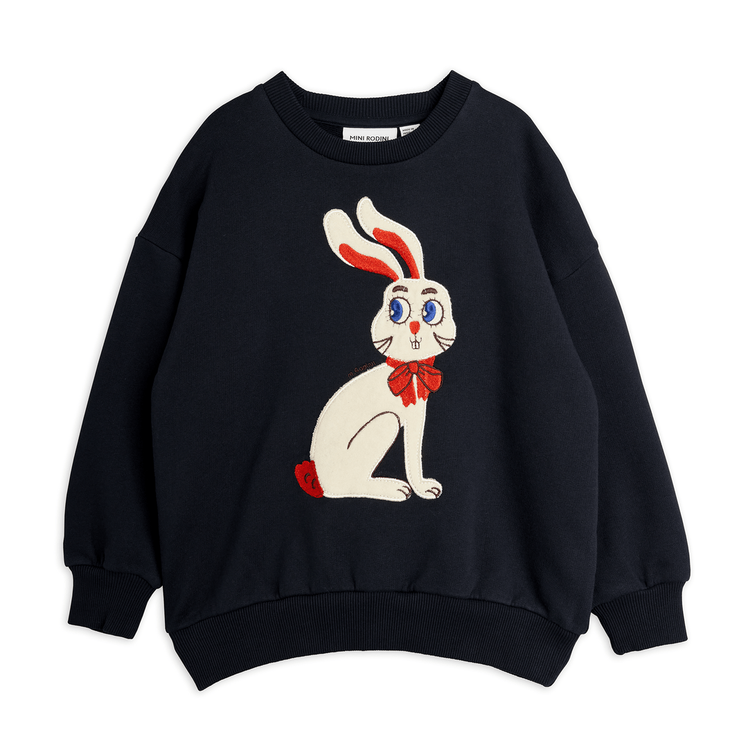 Rabbit Applique Sweatshirt by Mini Rodini - Petite Belle