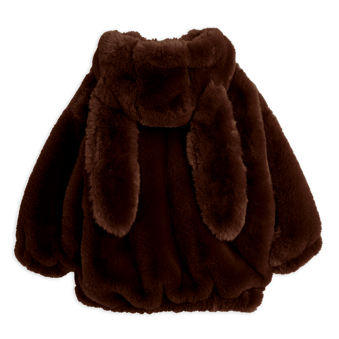 Rabbit Ear Faux Fur Jacket by Mini Rodini - Petite Belle