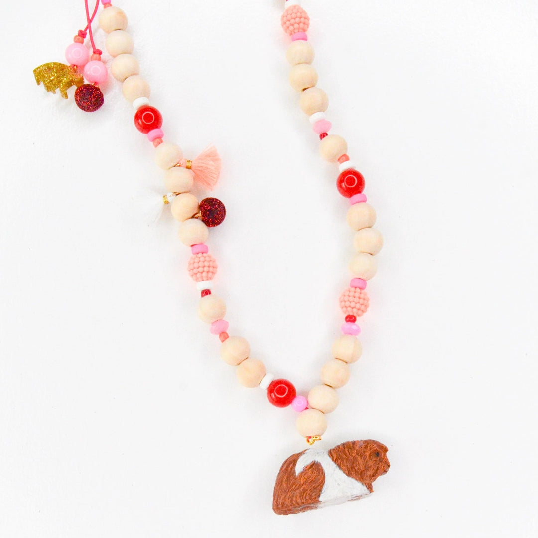 Red Velvet Party Necklace by Feestbeest Kids - Petite Belle