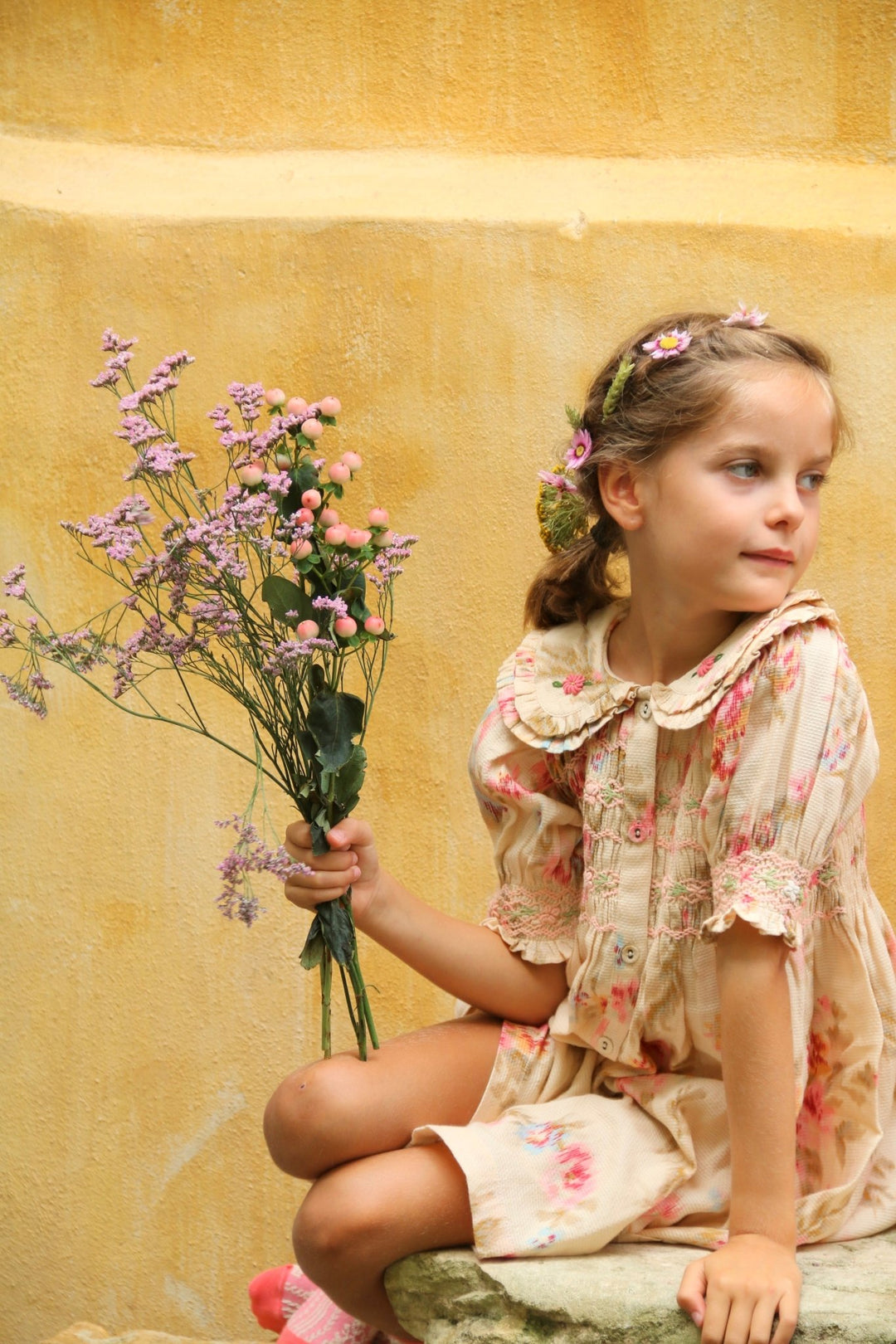 Romantic Dress in Antoinette Print by Bonjour - Petite Belle