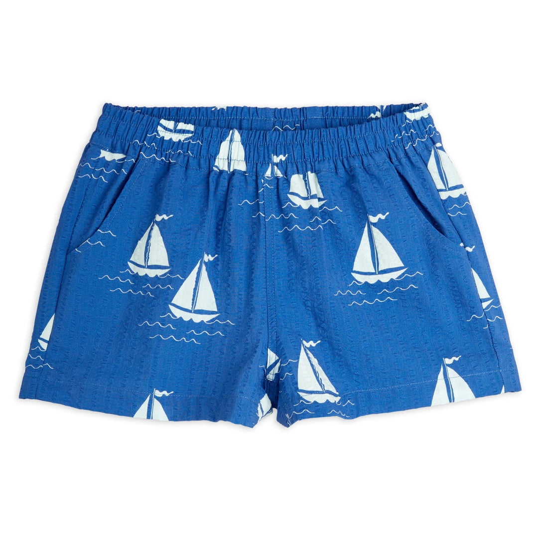 Sailing Boat Woven Shorts by Mini Rodini - Petite Belle