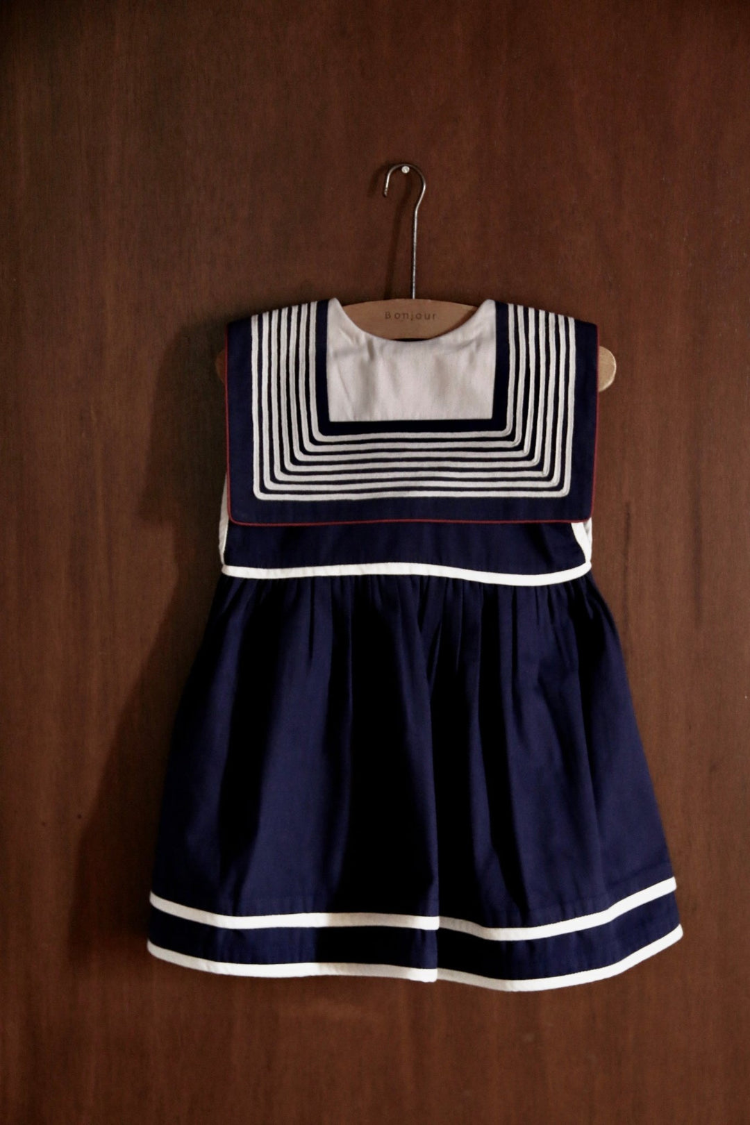 Sailor Dress in Dark Navy by Bonjour - Petite Belle