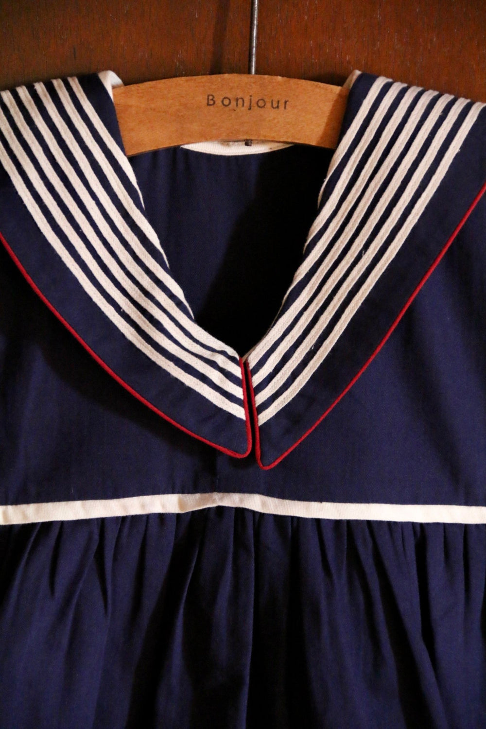 Sailor Dress in Dark Navy by Bonjour - Petite Belle
