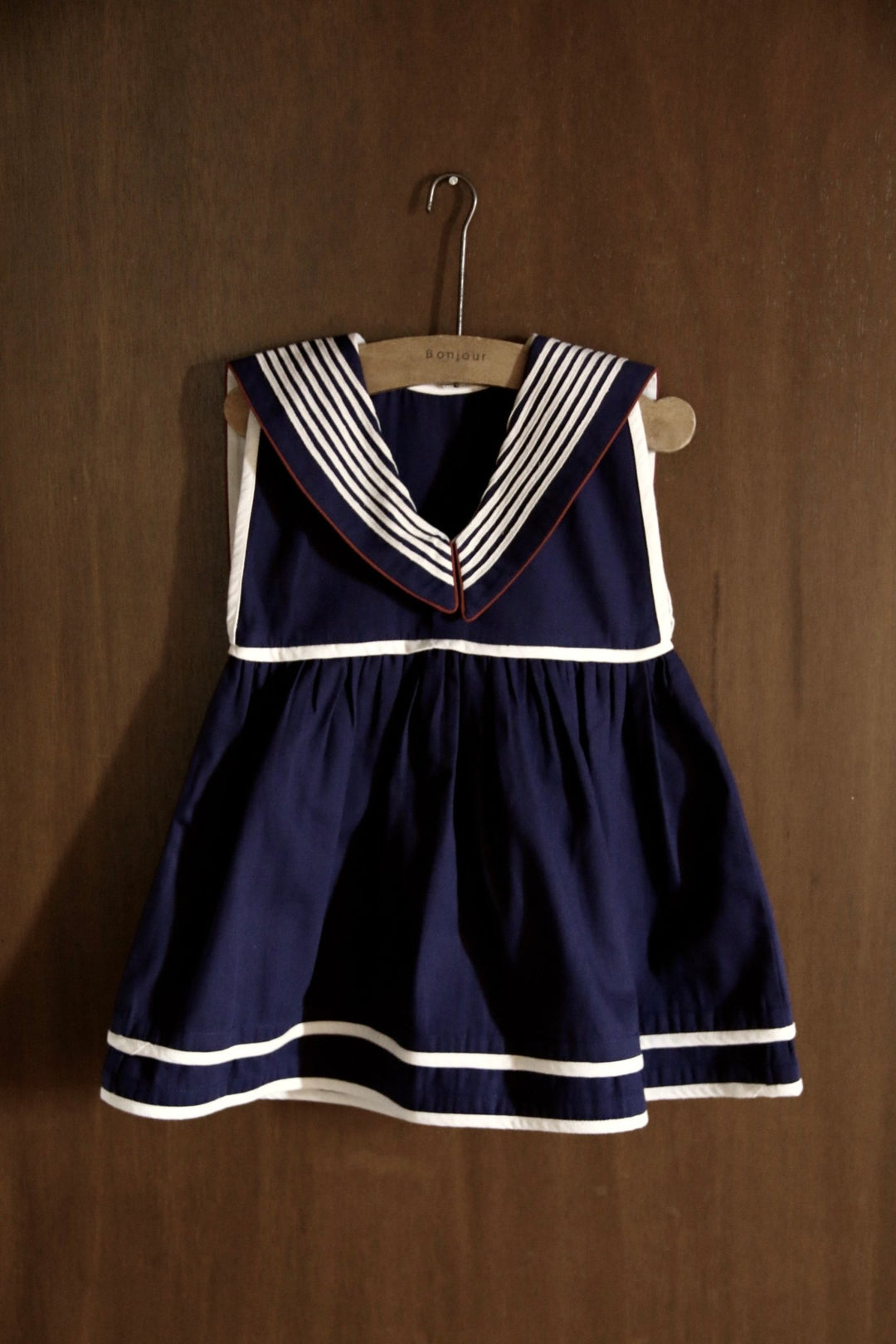 Sailor Dress in Dark Navy by Bonjour - Petite Belle