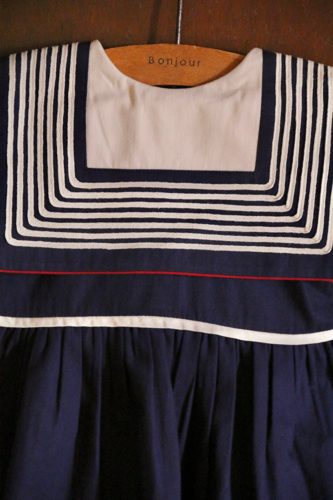 Sailor Dress in Dark Navy by Bonjour - Petite Belle