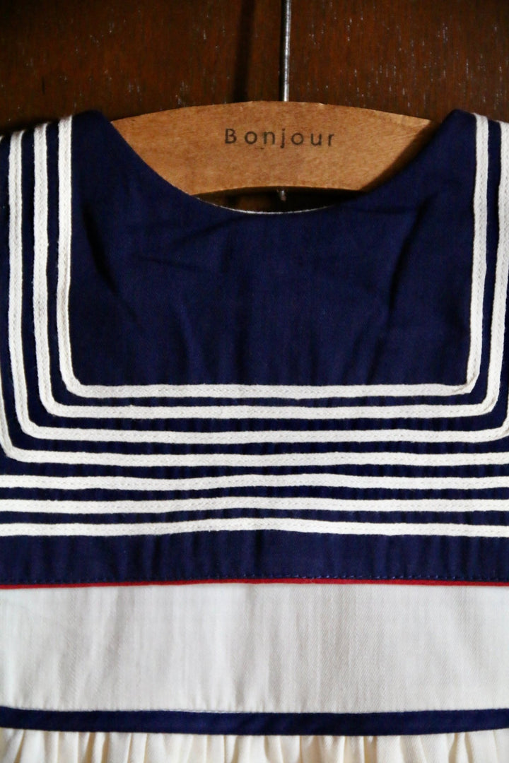 Sailor Dress in Ivory by Bonjour - Petite Belle