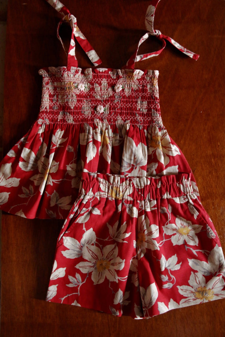 Short & Top Set in Gaughin Print by Bonjour - Petite Belle