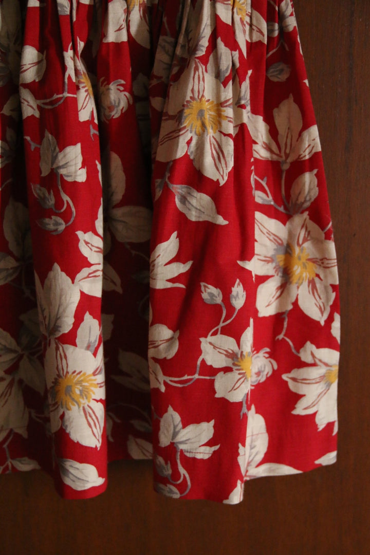 Skirt Dress & Scarf in Gaughin Print by Bonjour - Petite Belle