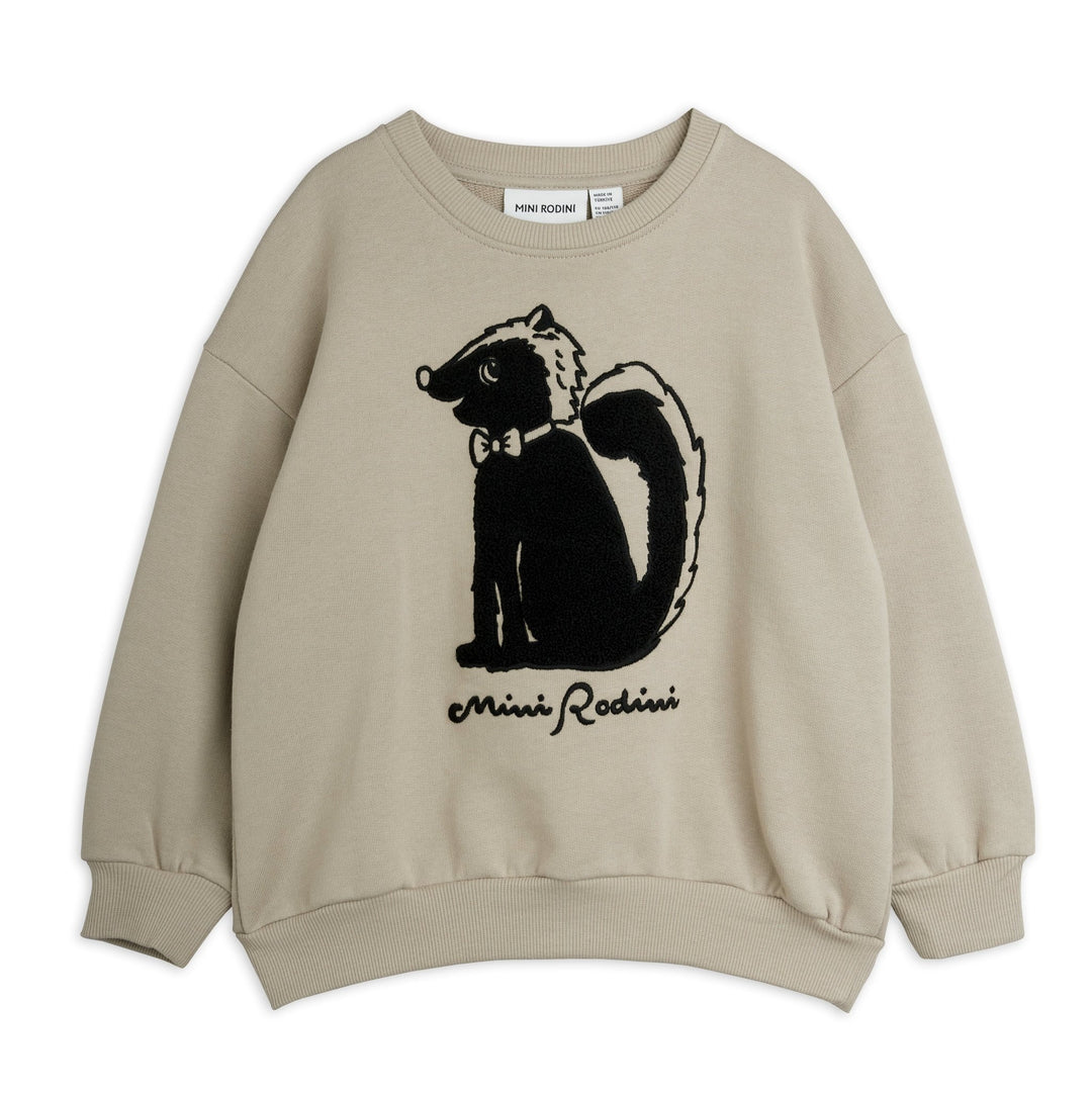 Skunk Chenille Sweatshirt by Mini Rodini - Petite Belle