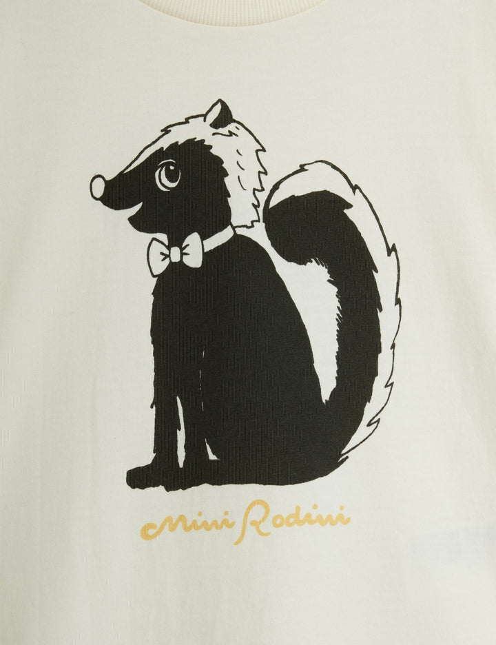Skunk Tee In Offwhite by Mini Rodini - Petite Belle