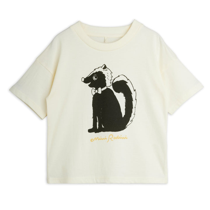 Skunk Tee In Offwhite by Mini Rodini - Petite Belle