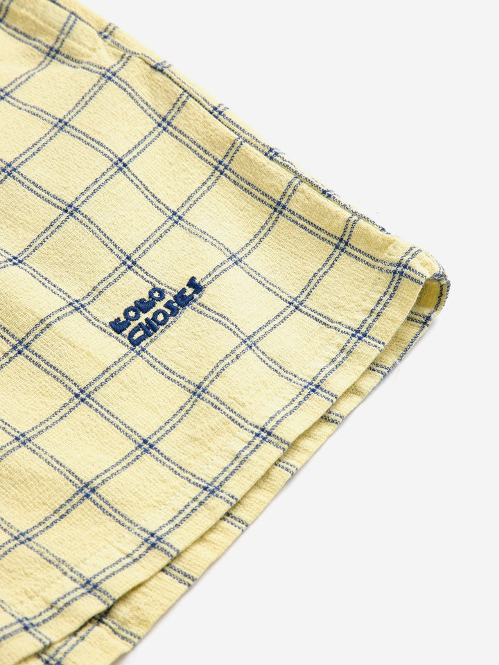 Spicy Window Pane Woven Bermuda Shorts by Bobo Choses - Petite Belle