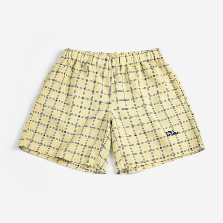 Spicy Window Pane Woven Bermuda Shorts by Bobo Choses - Petite Belle