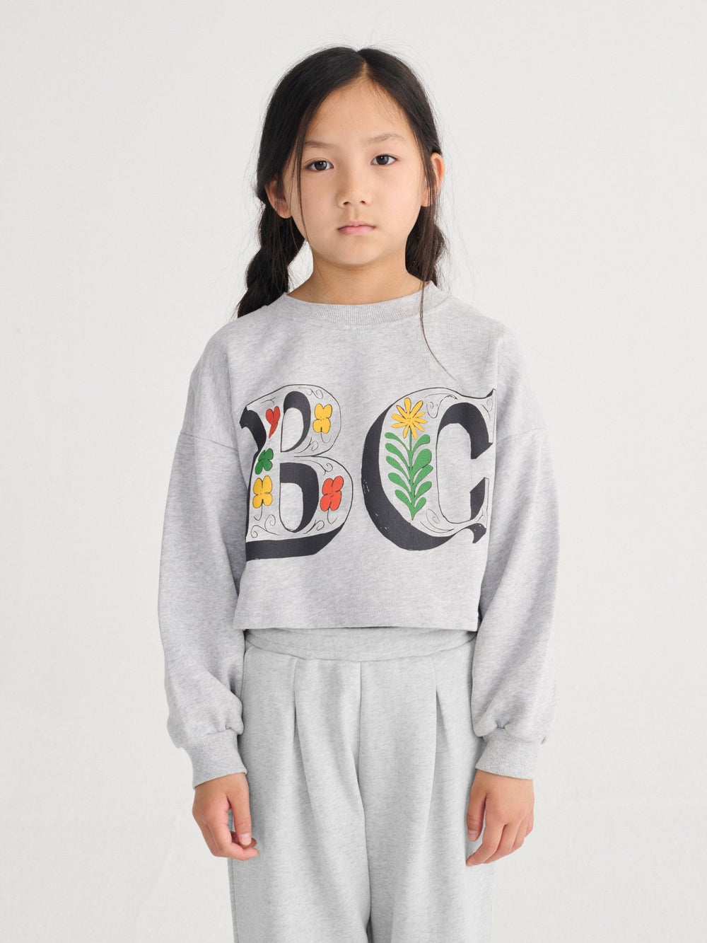 Spring Letters Cropped Sweatshirt by Bobo Choses - Petite Belle