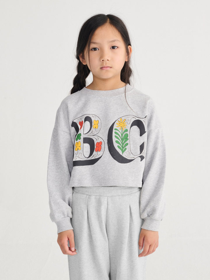 Spring Letters Cropped Sweatshirt by Bobo Choses - Petite Belle