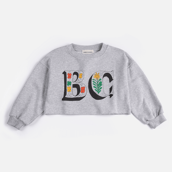 Spring Letters Cropped Sweatshirt by Bobo Choses - Petite Belle