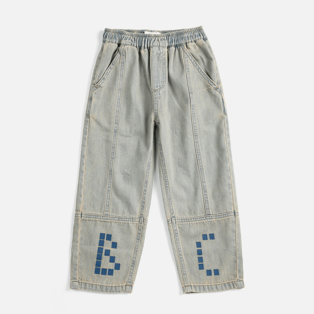 Square Bobo Choses Denim Pants by Bobo Choses - Petite Belle