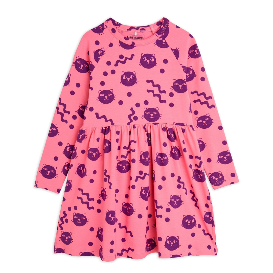 Squiggly Cats Dress by Mini Rodini - Petite Belle