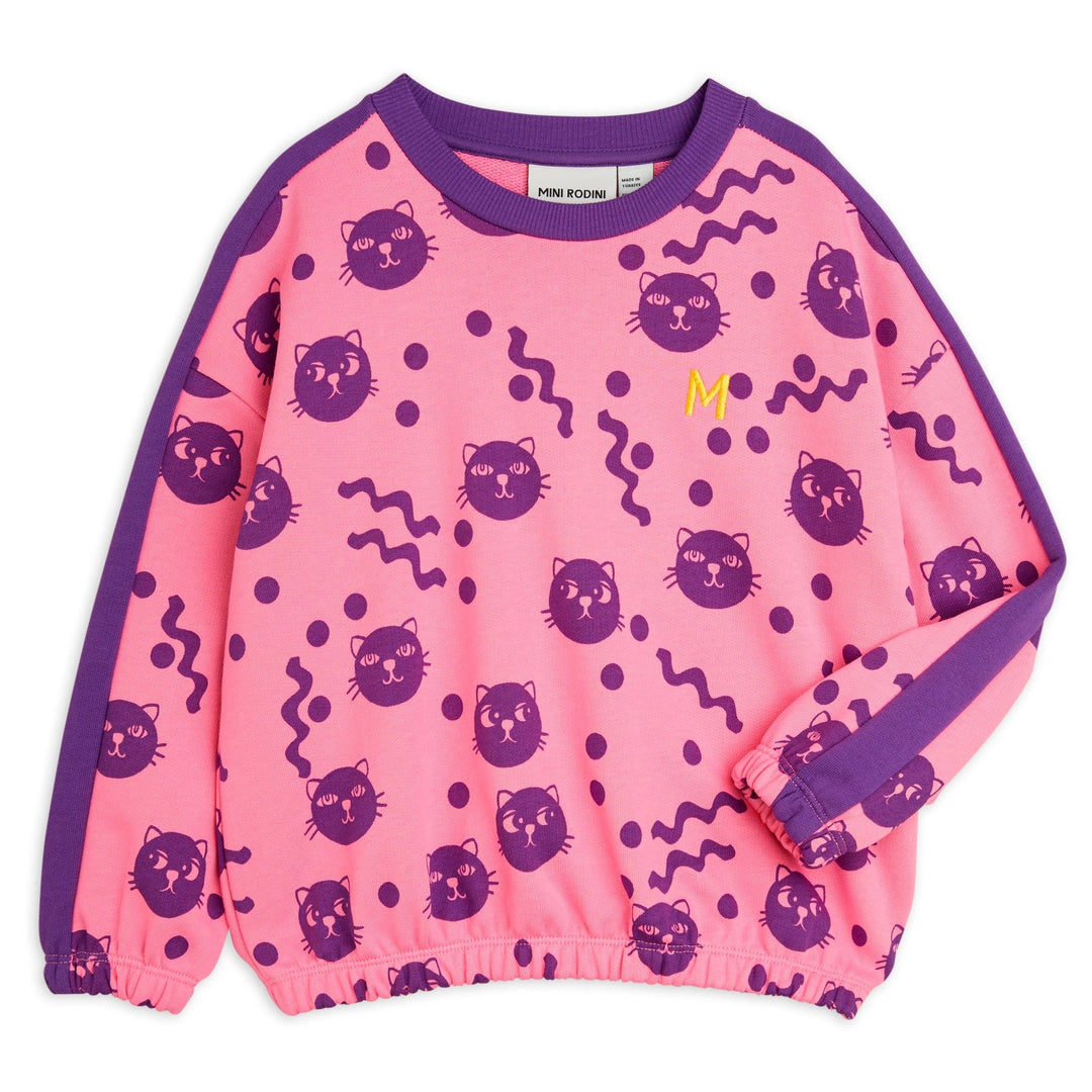 Squiggly Cats Sweatshirt by Mini Rodini - Petite Belle