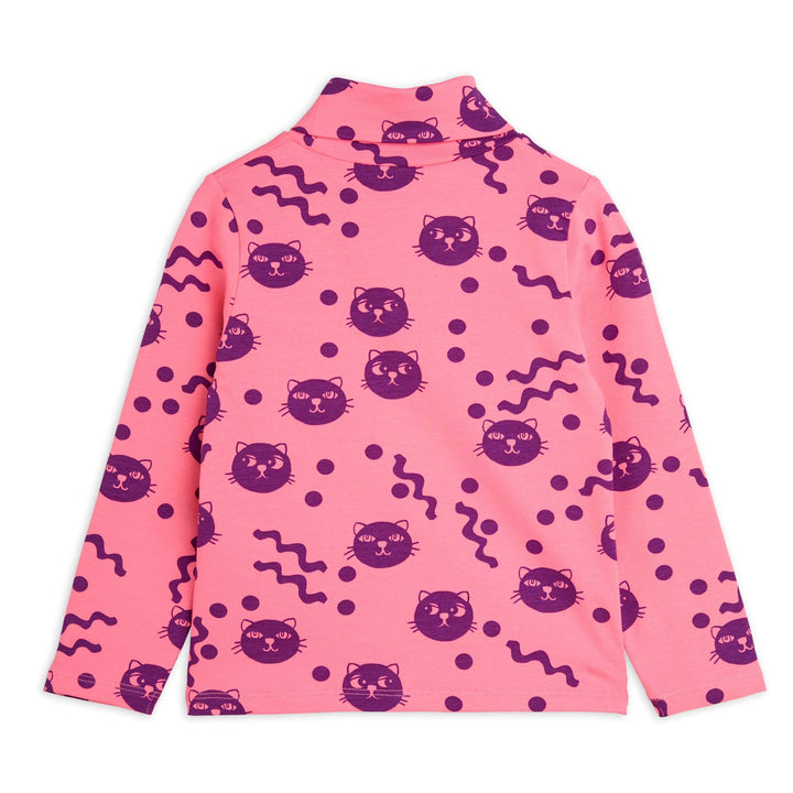 Squiggly Cats Turtleneck Top by Mini Rodini - Petite Belle