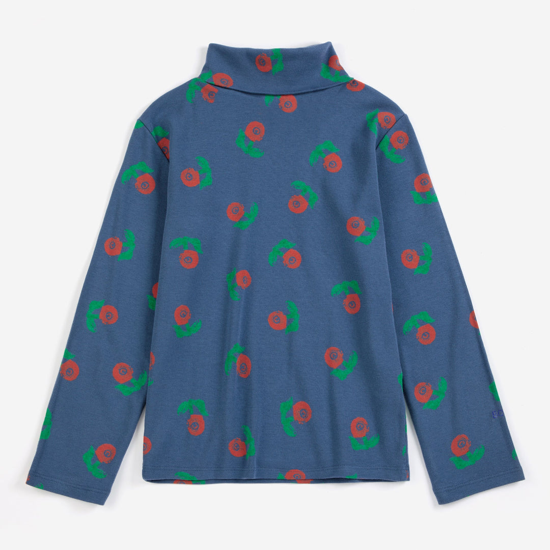 Stamp Bloom All Over Turtleneck Tee by Bobo Choses - Petite Belle