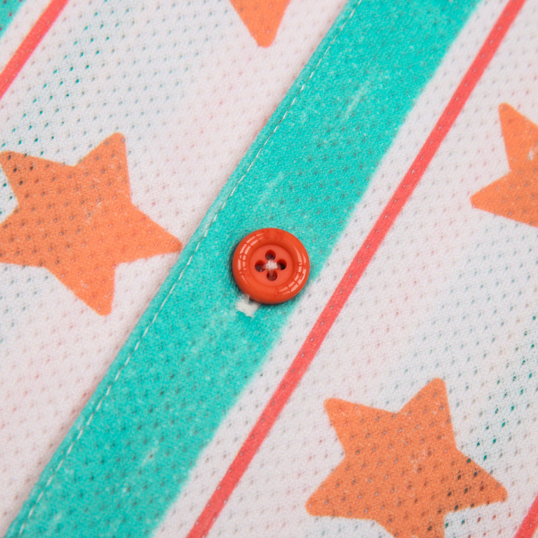 Star Mesh Short Sleeves Shirt by Jelly Mallow - Petite Belle