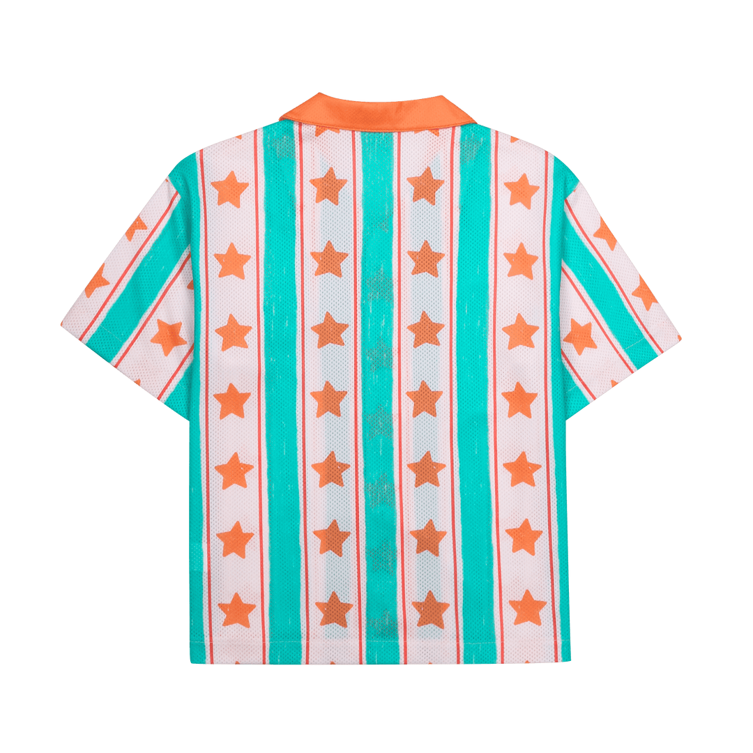Star Mesh Short Sleeves Shirt by Jelly Mallow - Petite Belle