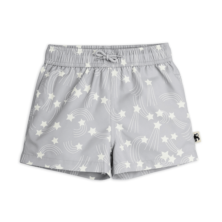 Starfall Swim Shorts in Grey by Mini Rodini - Petite Belle