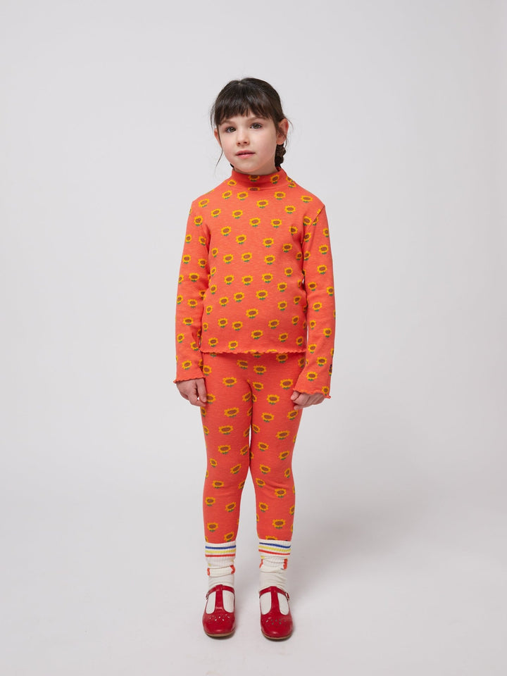 Sunflower All Over Turtleneck Tee by Bobo Choses - Petite Belle