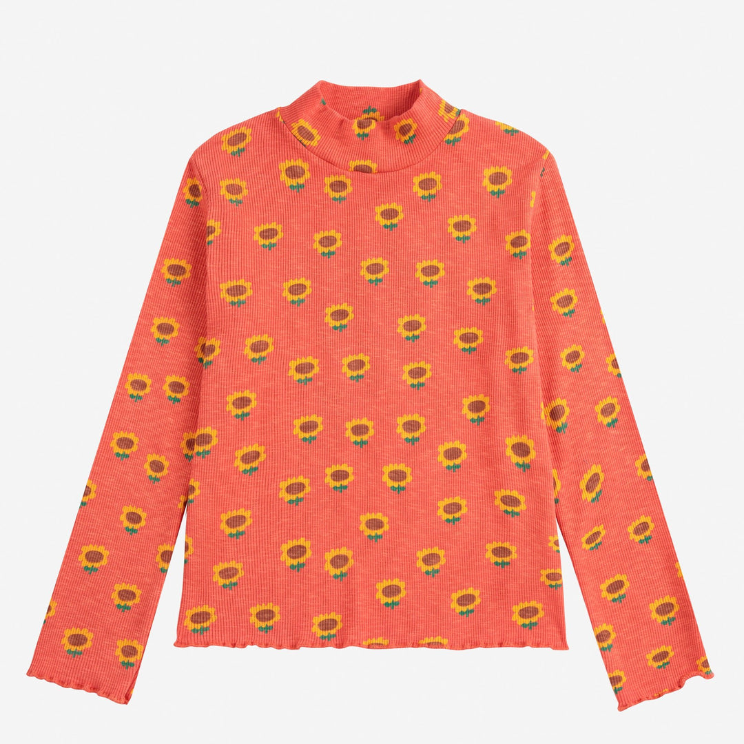 Sunflower All Over Turtleneck Tee by Bobo Choses - Petite Belle