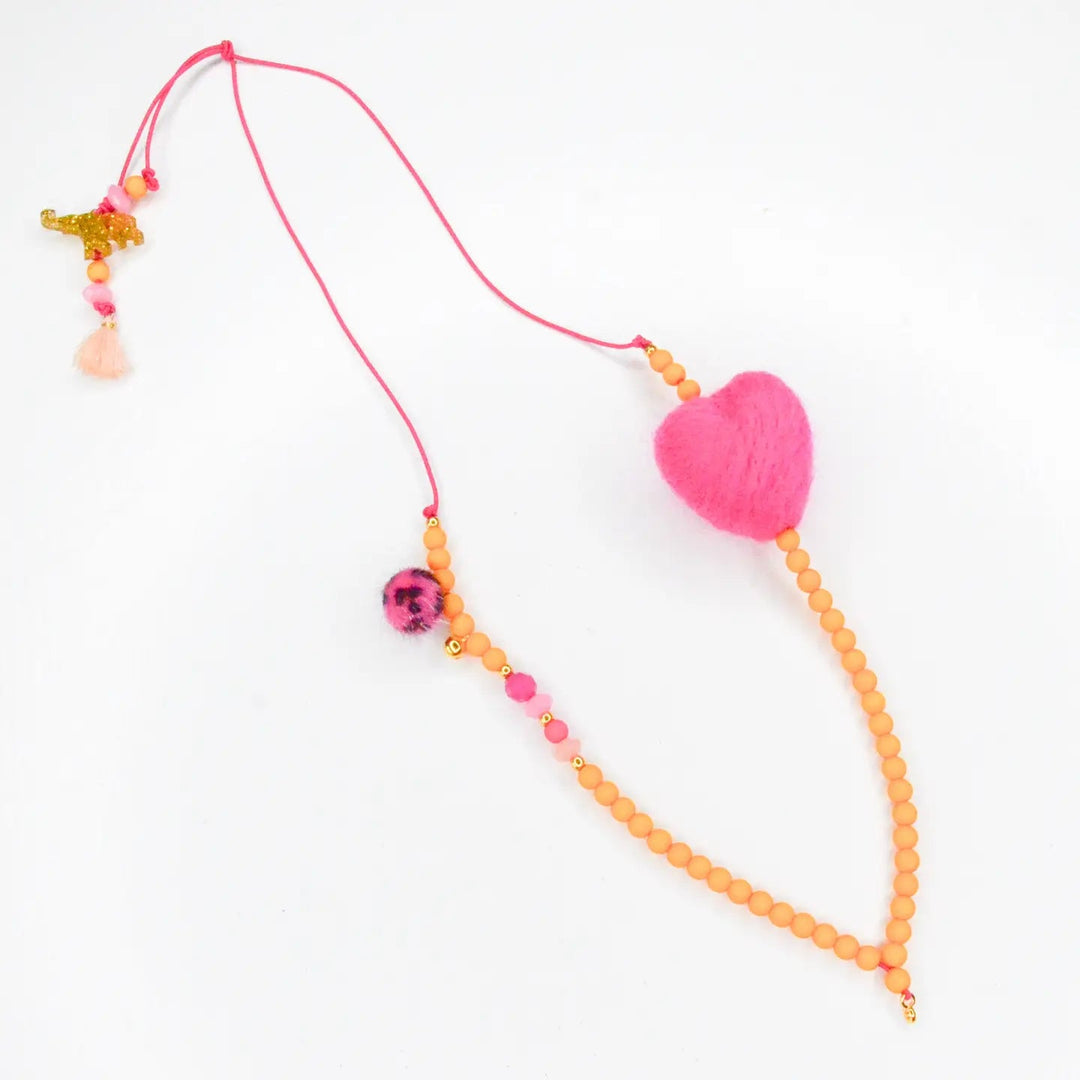 Sweetheart Colorique Necklace by Feestbeest Kids - Petite Belle