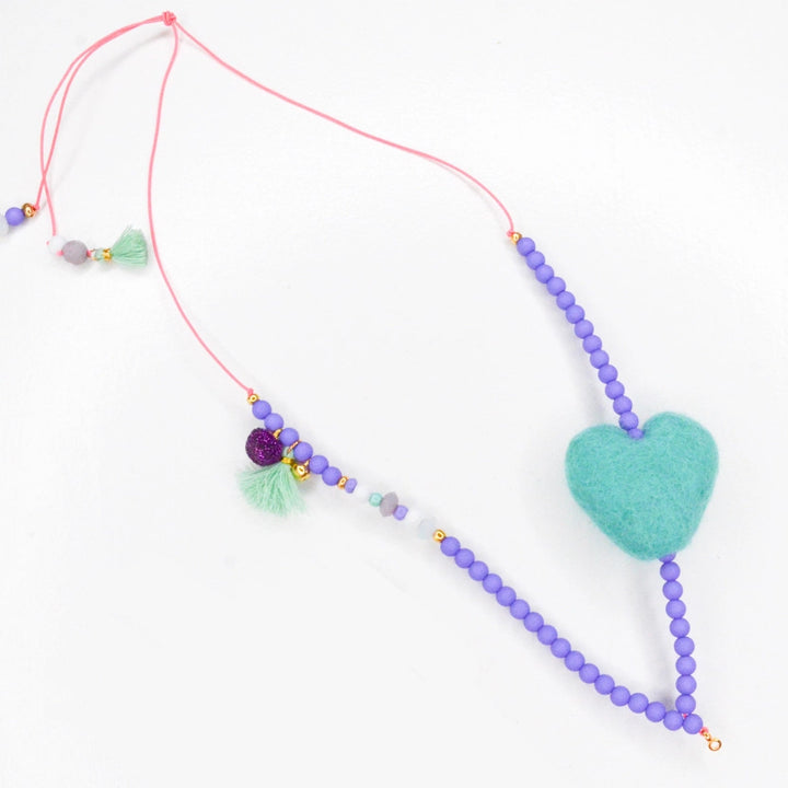 Sweetheart Mint Necklace by Feestbeest Kids - Petite Belle