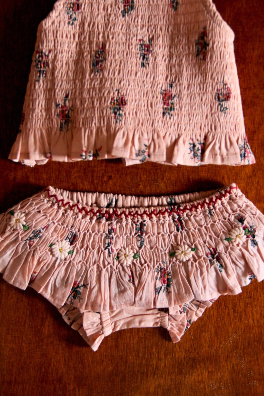 Swimsuit in Pink Flowers Garden Print by Bonjour - Petite Belle