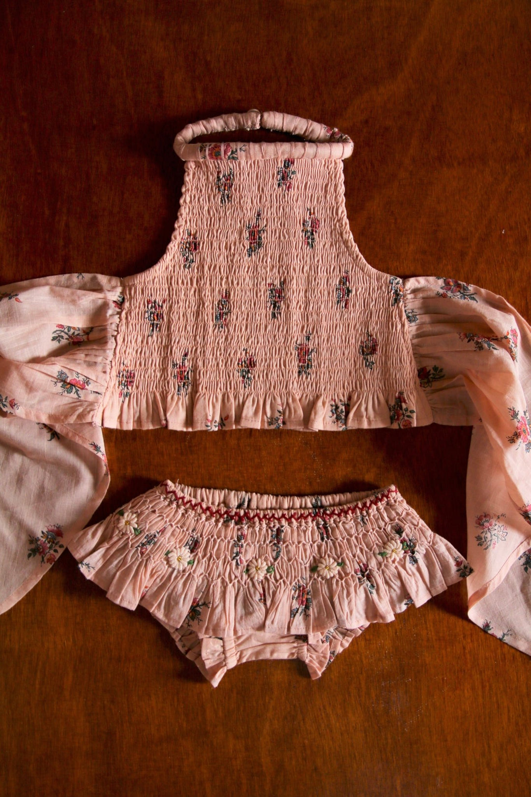 Swimsuit in Pink Flowers Garden Print by Bonjour - Petite Belle