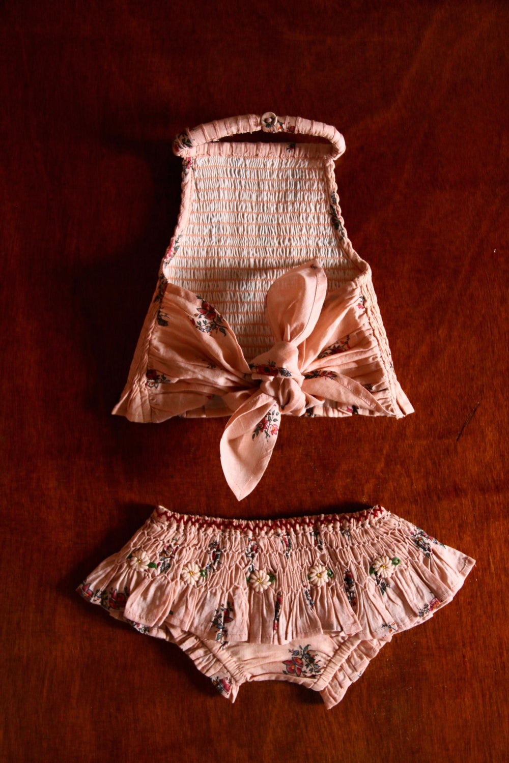 Swimsuit in Pink Flowers Garden Print by Bonjour - Petite Belle