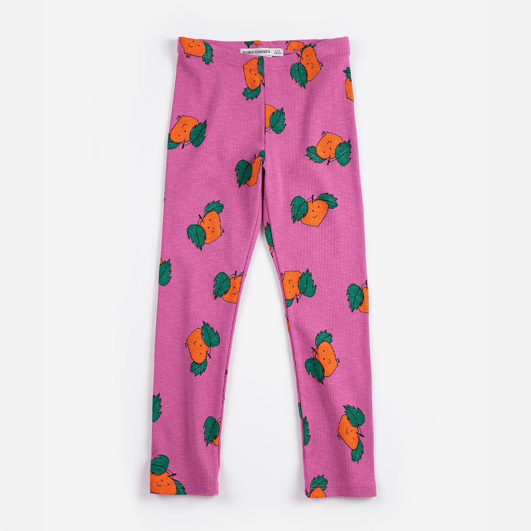Tangerine All Over Leggings by Bobo Choses - Petite Belle