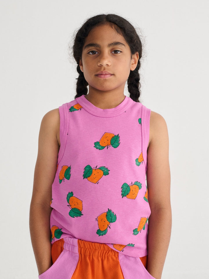 Tangerine All Over Tank Top by Bobo Choses - Petite Belle