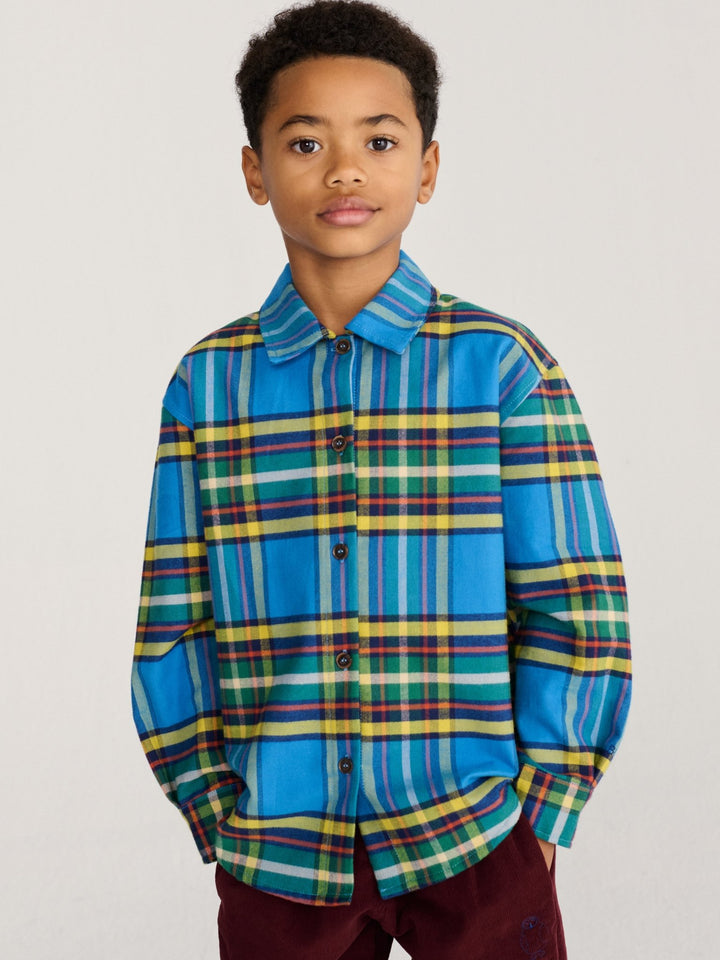 Tartan All Over Shirt by Bobo Choses - Petite Belle