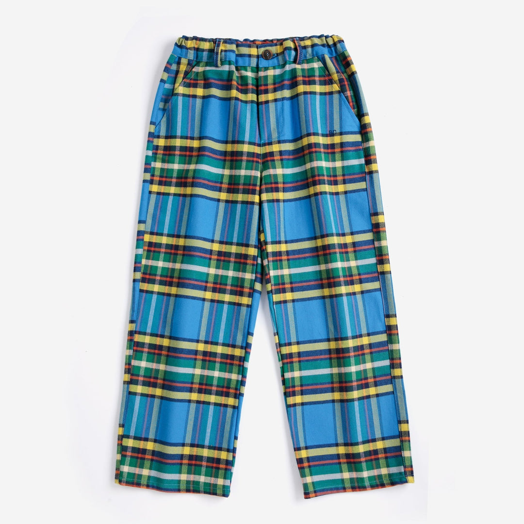 Tartan All Over Woven Pants by Bobo Choses - Petite Belle