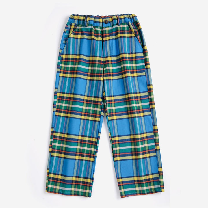 Tartan All Over Woven Pants by Bobo Choses - Petite Belle