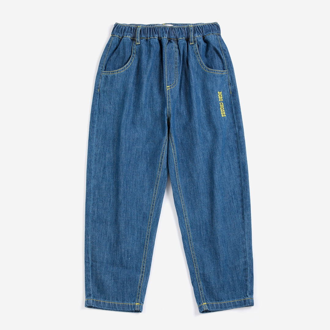 Taxi Saurus Tag Denim Pants by Bobo Choses - Petite Belle