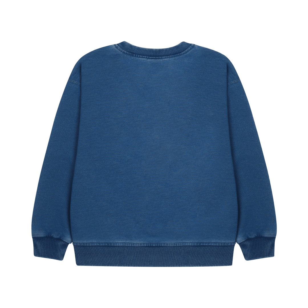 Tea Time Denim Sweatshirt by Jelly Mallow - Petite Belle